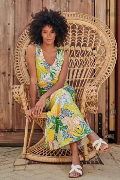 Tasia Tropische Maxi Jurk In Multi