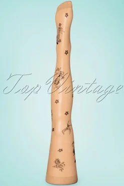 Tattoo Sailor Girl Panty In Neutraal