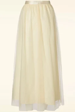 Taylor Tule Rok In Gebroken Wit