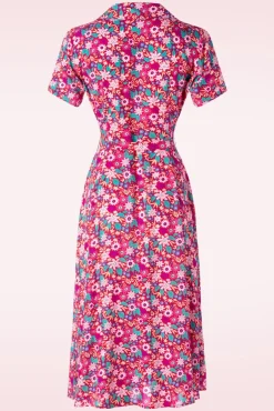 Tea Party Jurk In Rood En Multi