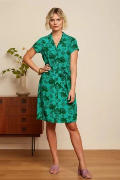 Tex Jurk Coralie In Aqua Groen