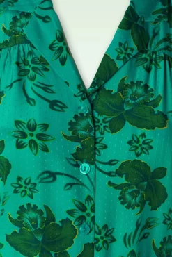 Tex Jurk Coralie In Aqua Groen