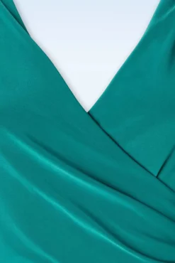 The Geneveeve Pencil Jurk In Turqoise