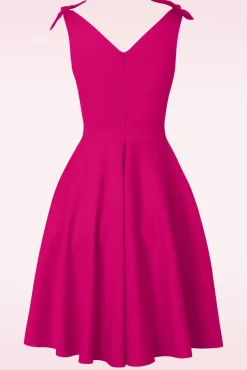 The Harper Swing Jurk In Telemagenta Roze