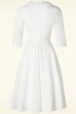 The Jayne Swing Jurk In Gebroken Wit