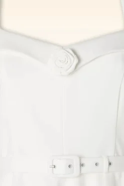 The Jayne Swing Jurk In Gebroken Wit