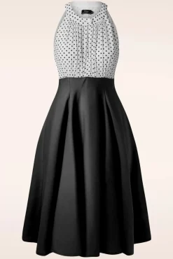 The Maria Grazia Swing Jurk In Zwart En Wit