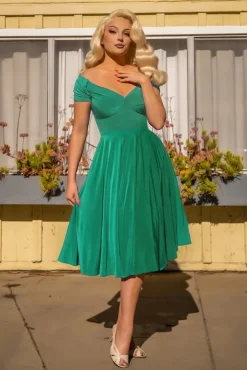 The Marilyn Swing Jurk In Seafoam Groen