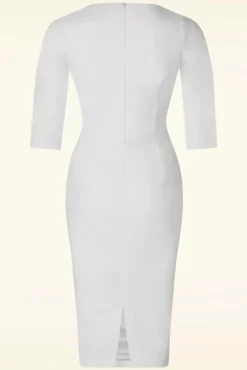 The Patrizia Pencil Jurk In Wit