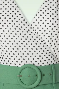 The Roslyn Pencil Jurk In Levendig Saliegroen