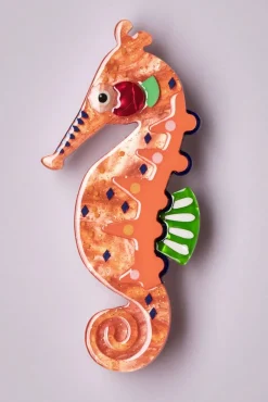The Wary Western Australian Seahorse Broche