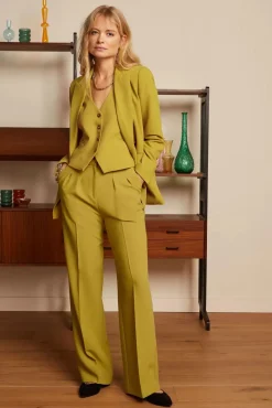 Tina Simonet Blazer In Sulphur Geel