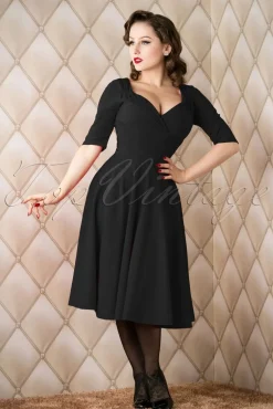 Trixie Doll Swing Jurk In Zwart