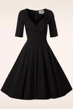 Trixie Doll Swing Jurk In Zwart