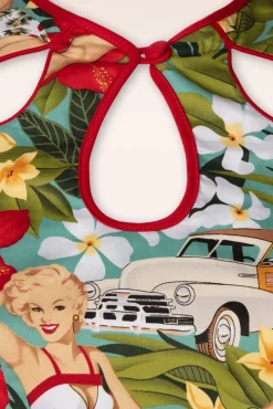 Tropic Dreamer Jurk In Blauw