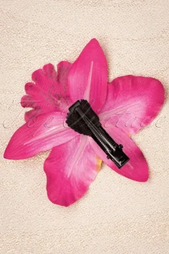 Tropical Vibes Haarbloemclip In Roze