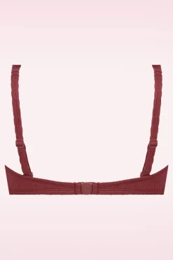 Twisted Bikinitop In Donkerrood