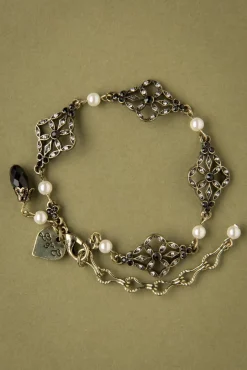 Victoriaanse Filigraan Armband In Zwart