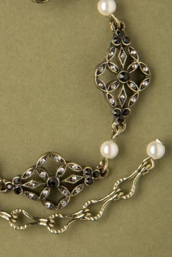 Victoriaanse Filigraan Armband In Zwart