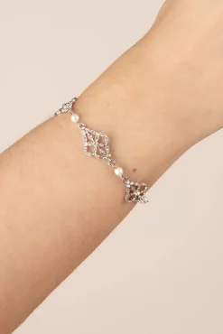 Victorian Filigraan Armband In Zilver En Glas