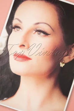 Vlinder Parel Oorbellen In Goud