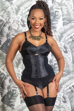 Waspie Glamour Nouveau In Zwart