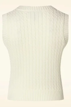 Willa Gebreide Spencer In Creme