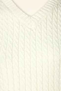 Willa Gebreide Spencer In Creme