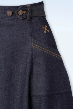 Workwear Spijkerrok In Donkerblauw