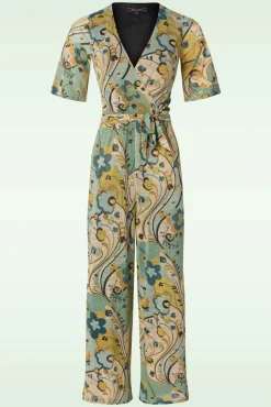 Zita Jumpsuit Frenzy In Dusty Turquoise